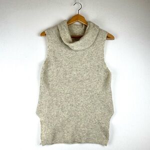 Community Sleeveless Turtleneck Wool Blend Sweater